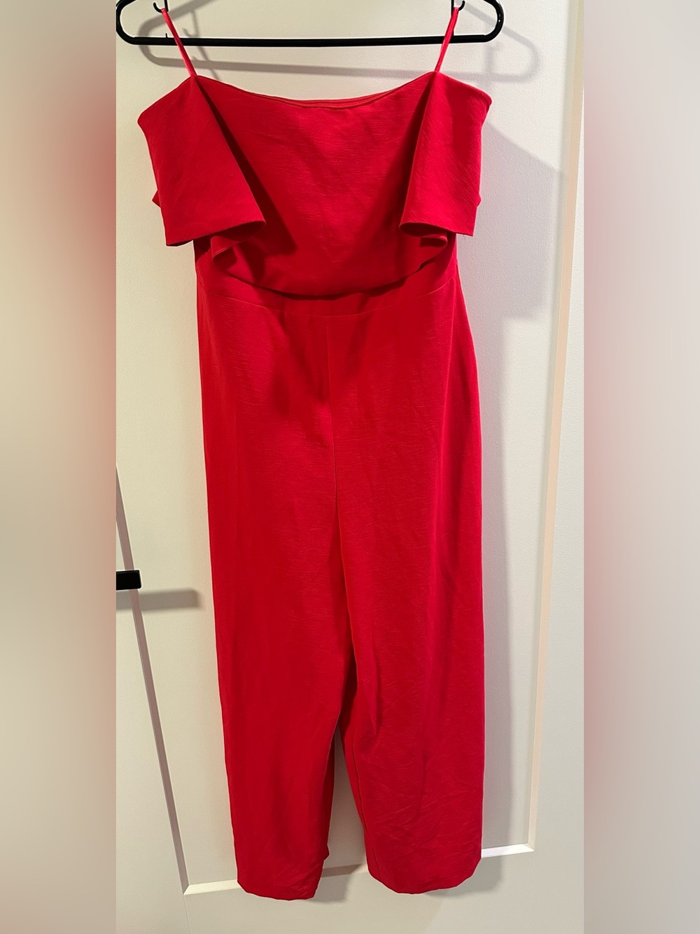 Hot Pink Off-Shoulder Jumpsuit